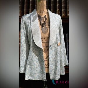 Vintage Rampage Light Blue Floral Blazer